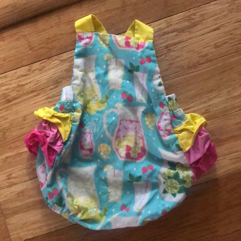 Ricrac & Ruffles Lemonade romper